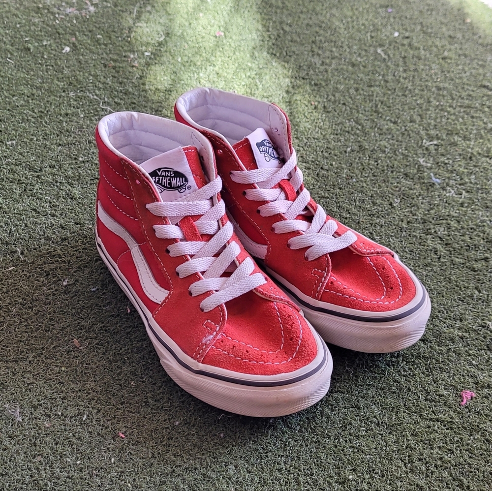 Kids 12.5 Red Vans Sk8 Hi